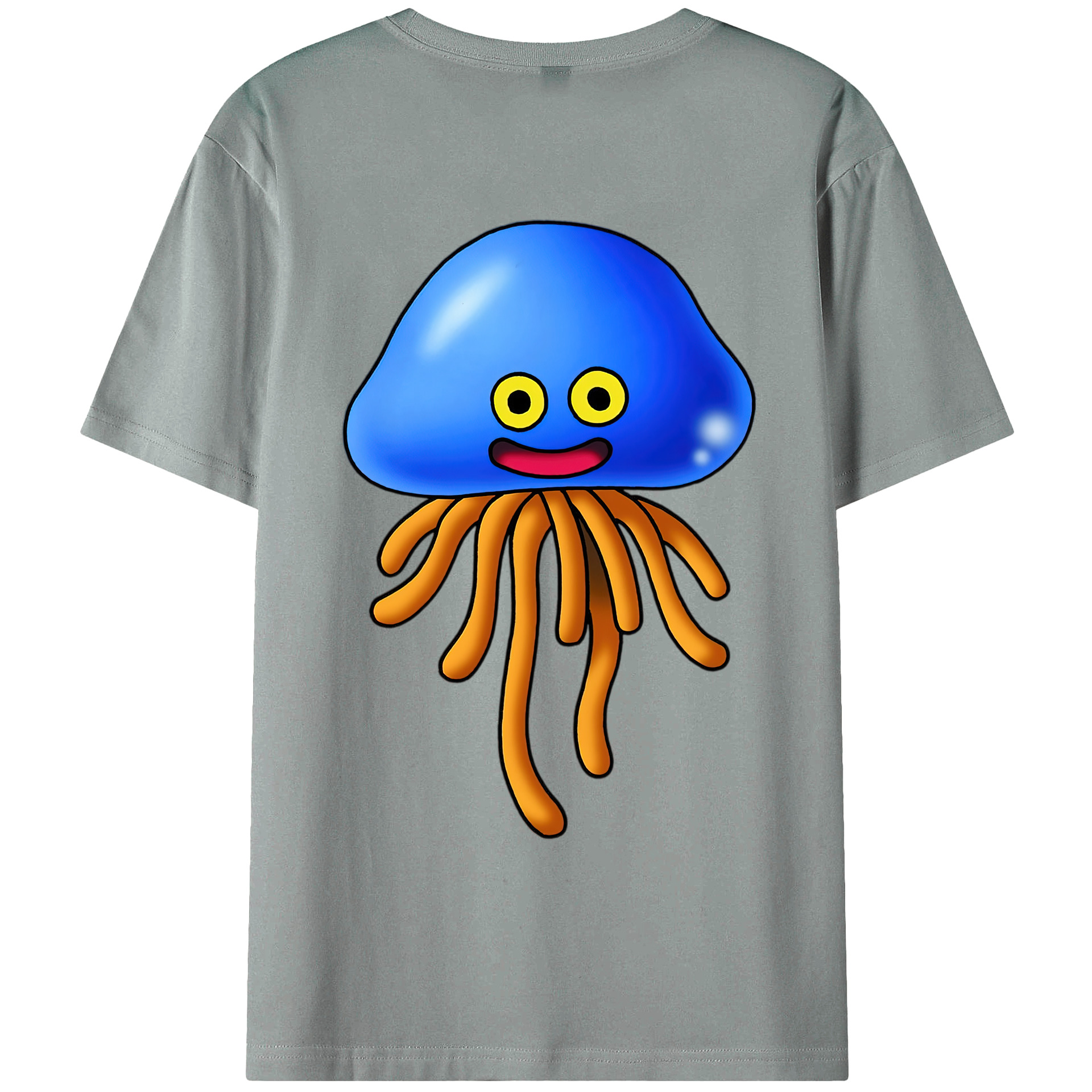 （画像用） ドラゴンクエスト Doragon Kuesuto Dragon Quest 綿100％ メンズ半袖Tシャツ（バックプリント） 通気性